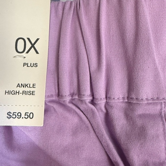 Purple wide leg pull on pants - Picture 2 of 3